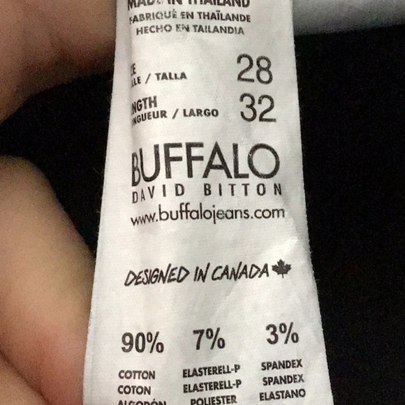 Buffalo David Bitton Max-x skinny stretch black/grey jeans sz 28 - Picture 9 of 9